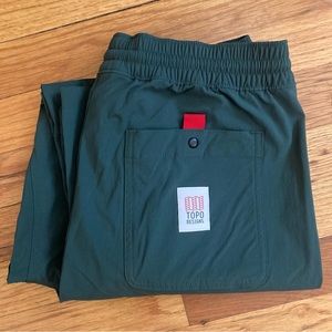 NWOT Topo Designs Boulder Pant Size Medium Green Forest